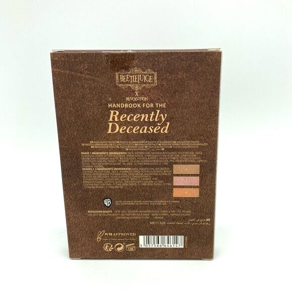 Beetlejuice x Revolution Handbook for the Recently Deceased Highlighter Palette - Picture 6 of 11